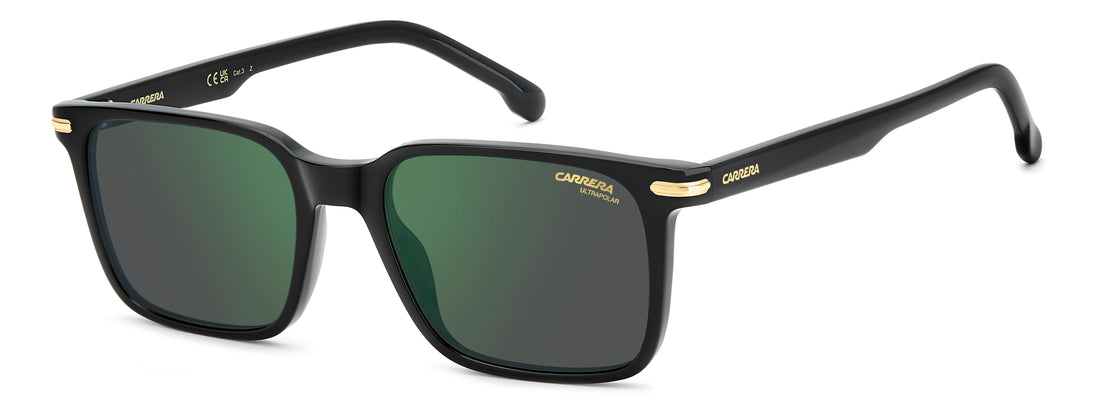 Solbriller carrera 391/s 807 q3 negro rectangular masculino størrelse 53mm - Hovedvisning