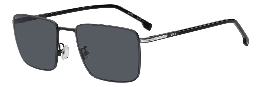 Solbriller hugo boss boss 2007/g/s 003 ir negro rectangular masculino størrelse 57mm - Hovedvisning