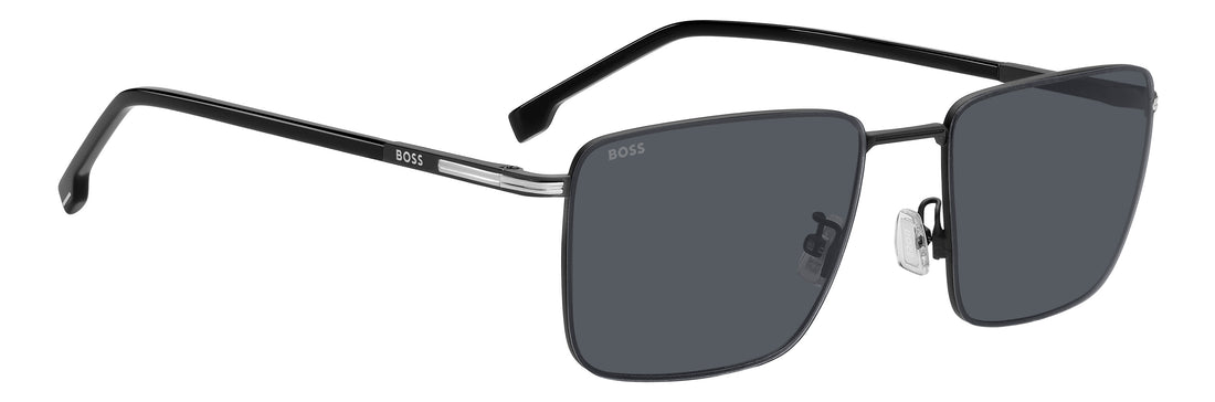 Solbriller hugo boss boss 2007/g/s 003 ir negro rectangular masculino størrelse 57mm - Detaljeret visning