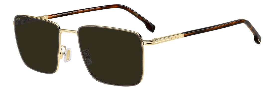 Solbriller hugo boss boss 2007/g/s j5g 70 dorado rectangular masculino størrelse 57mm - Hovedvisning
