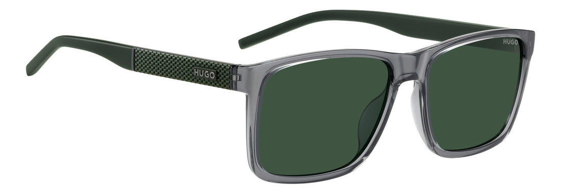 Gafas de sol hugo hg 1418/g/s kb7 qt gris rectangular masculino talla 58mm - Vista de detalle