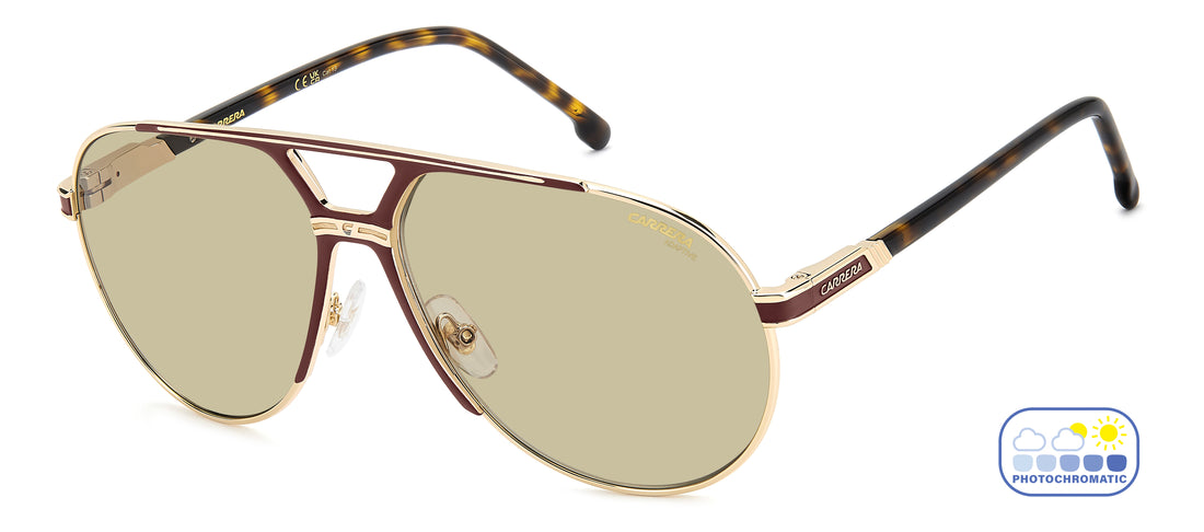 Solglasögon carrera 1089/s noa 8j dorado pilot masculino storlek 64mm - Huvudvy