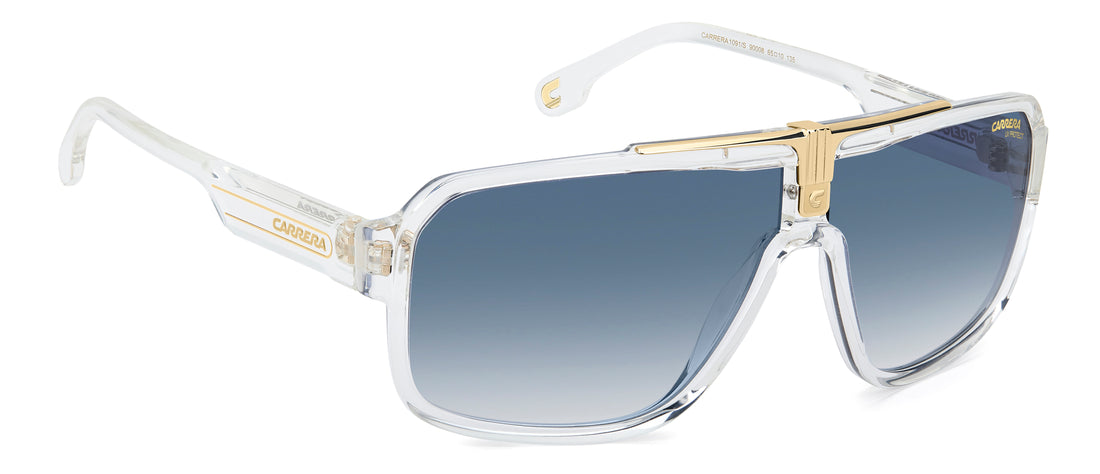 Solglasögon carrera 1091/s 900 08 transparente rectangular masculino storlek 65mm - Detaljvy