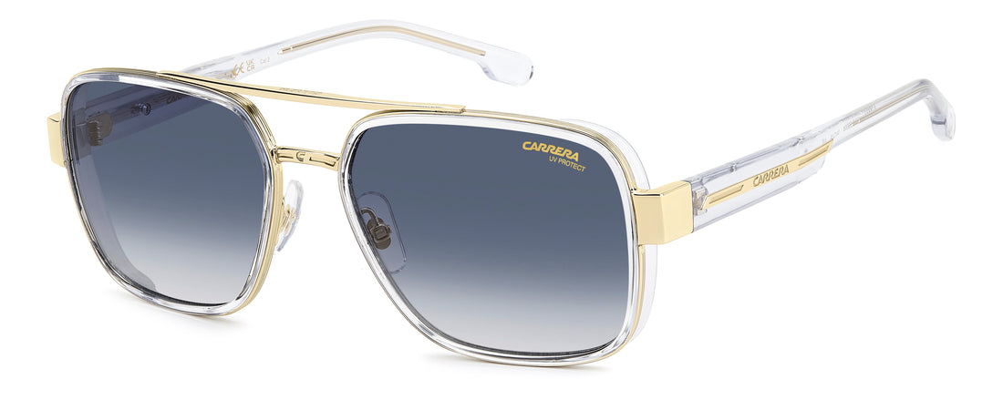 Solglasögon carrera 1092/s 900 08 transparente rectangular masculino storlek 58mm - Huvudvy