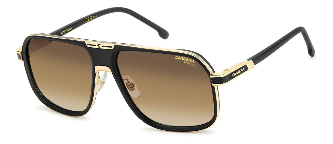 Solglasögon carrera 1090/s i46 n4 negro rectangular masculino storlek 60mm - Huvudvy