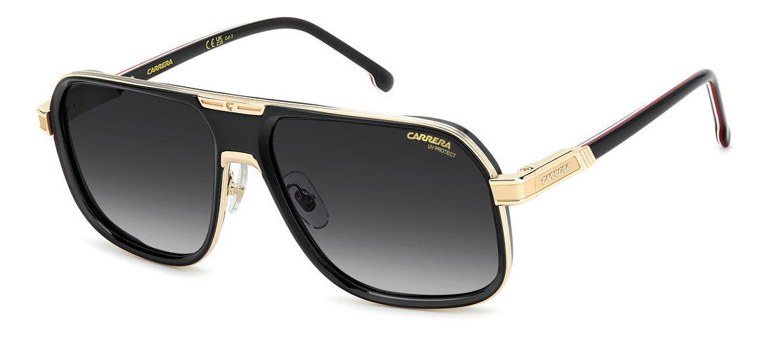 Solglasögon carrera 1090/s oit 9o negro rectangular masculino storlek 60mm - Huvudvy