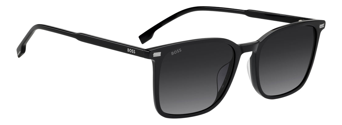 Solbriller hugo boss boss 2004/g/s 807 9o negro rectangular masculino størrelse 55mm - Detaljeret visning