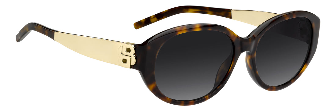 Solbriller hugo boss boss 2015/s 086 9o havana oval femenino størrelse 56mm - Detaljeret visning