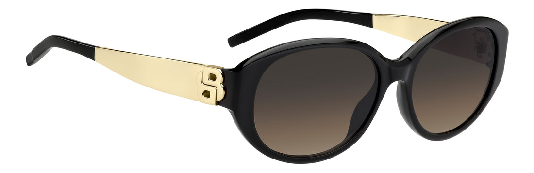 Solbriller hugo boss boss 2015/s 807 pr negro oval femenino størrelse 56mm - Detaljeret visning