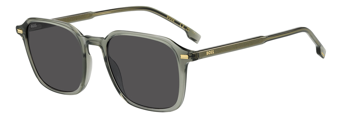 Solglasögon hugo boss boss 2003/s 4c3 ir verde rectangular masculino storlek 53mm - Huvudvy