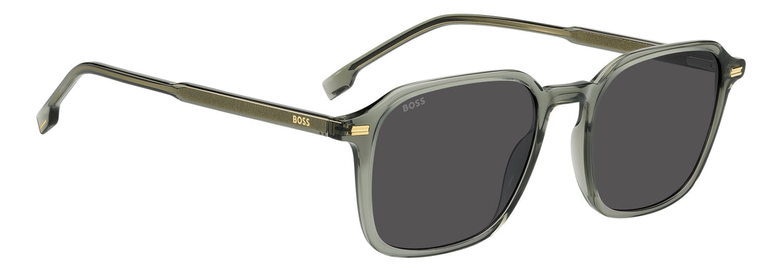Solglasögon hugo boss boss 2003/s 4c3 ir verde rectangular masculino storlek 53mm - Detaljvy