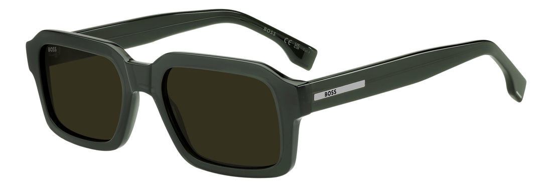 Solglasögon hugo boss boss 1984/s 4c3 70 verde rectangular masculino storlek 54mm - Huvudvy