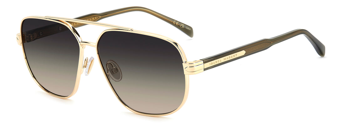 Zonnebrillen isabel marant im 0281/s 000 ib dorado rectangular femenino maat 59mm - Hoofdaanzicht