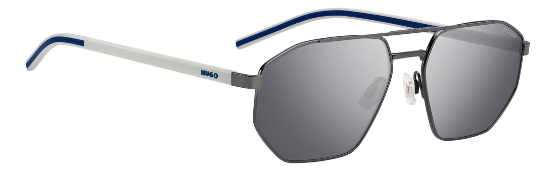 Gafas de sol hugo hg 1433/s r80 t4 plateado navigator masculino talla 59mm - Vista de detalle