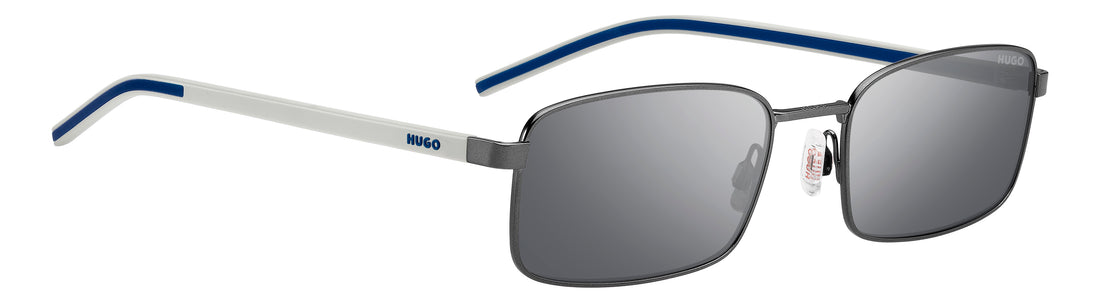 Gafas de sol hugo hg 1434/s r80 t4 plateado rectangular masculino talla 57mm - Vista de detalle