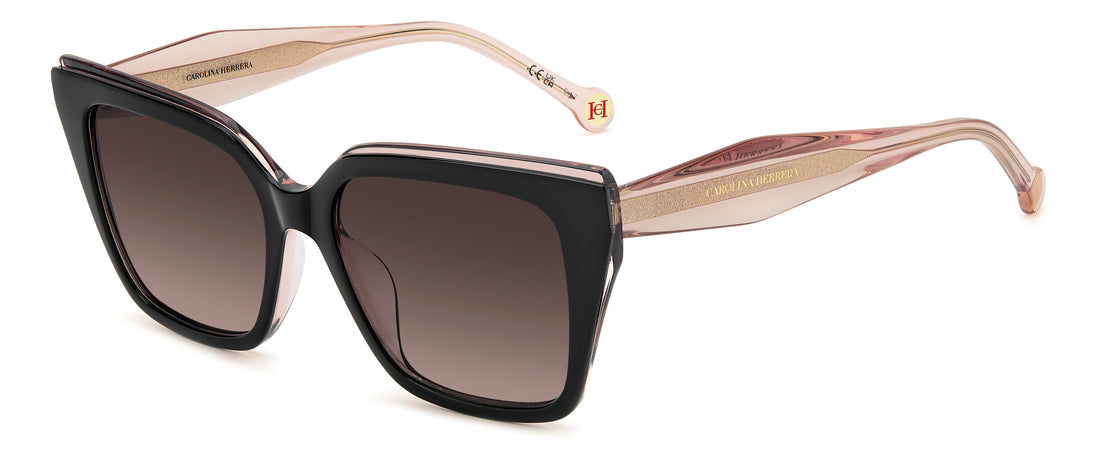 Solbriller carolina herrera her 0403/g/s kdx ha negro square femenino størrelse 54mm - Hovedvisning