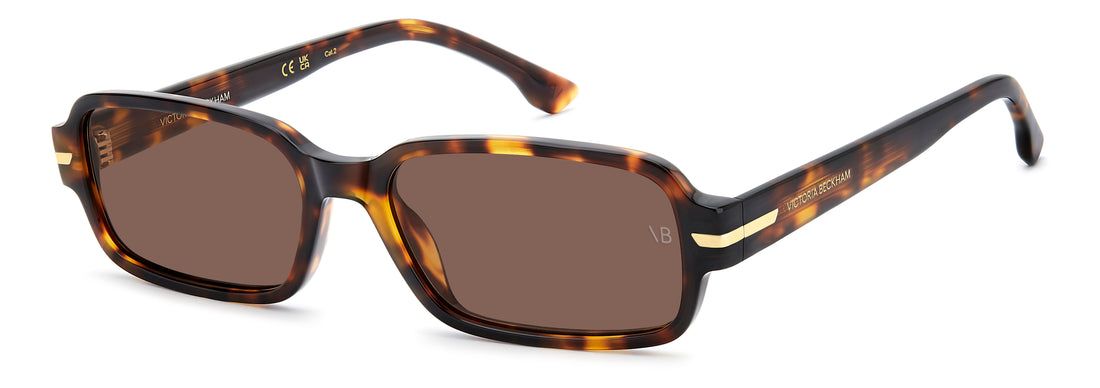 Lunettes de soleil victoria beckham vb 1012/s wr9 70 marron rectangular femenino taille 54mm - Vue principale