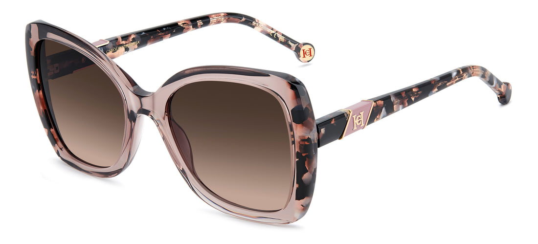 Solbriller carolina herrera her 0429/s 09q ha marron square femenino størrelse 55mm - Hovedvisning