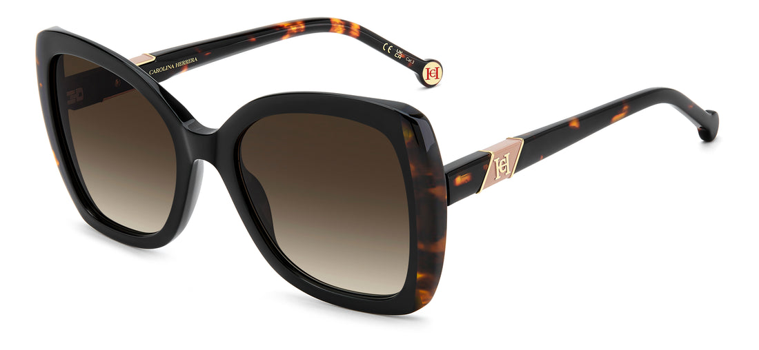 Solbriller carolina herrera her 0429/s wr7 ha negro square femenino størrelse 55mm - Hovedvisning