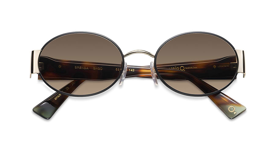 Solbriller etnia barcelona brenda sun bkgd negro oval femenino størrelse 53mm - Detaljeret visning