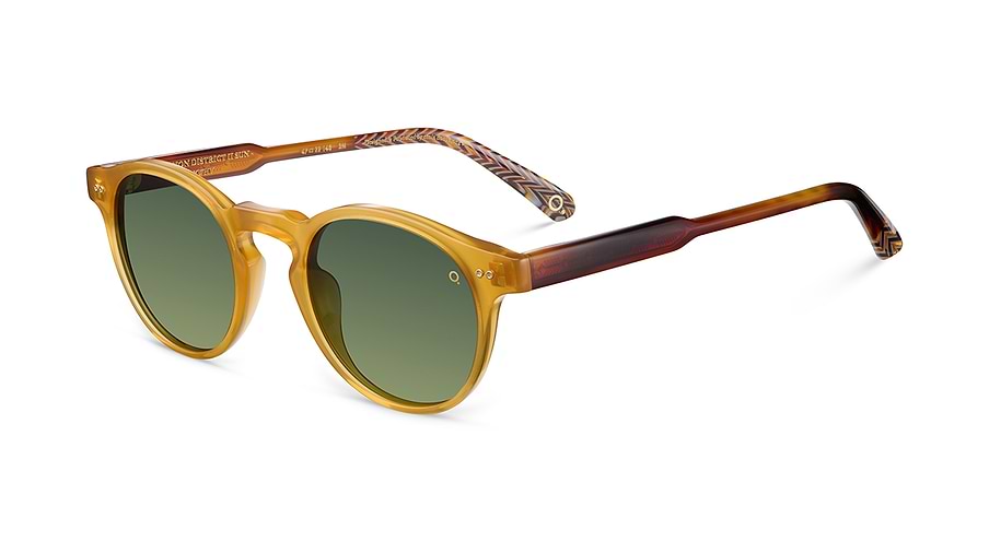Sunglasses etnia barcelona mission district sun ii ywgr amarillo round unisex size 47mm - Main view