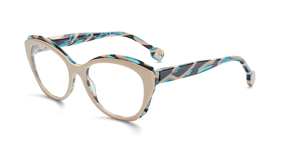 Óculos graduados etnia barcelona anona whtq blanco femenino tamanho 53mm - Vista principal