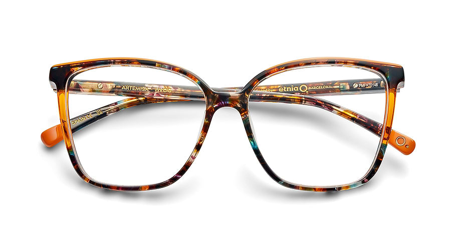 Óculos graduados etnia barcelona artemisa hvog havana femenino tamanho 54mm - Vista de detalhe