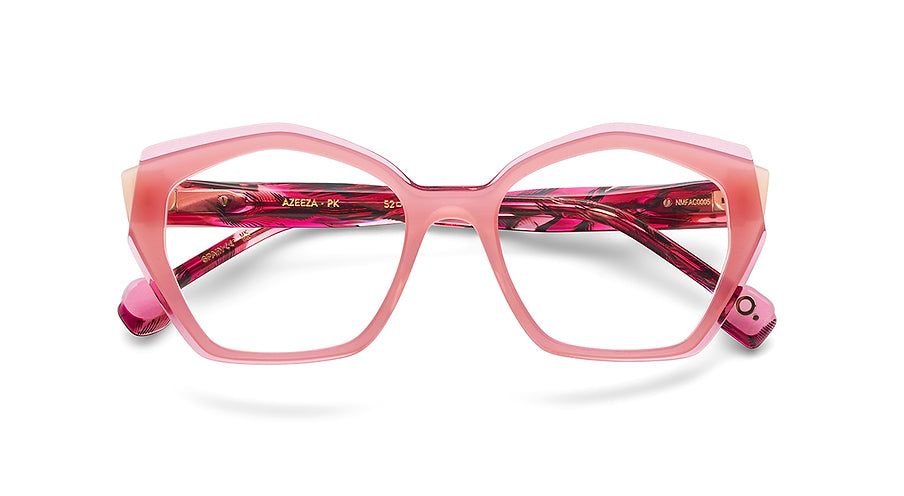 Óculos graduados etnia barcelona azeeza pk rosa femenino tamanho 52mm - Vista de detalhe