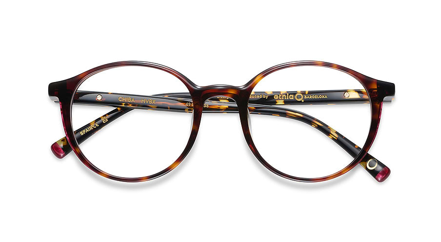 Óculos graduados etnia barcelona chiba hvbx havana femenino tamanho 49mm - Vista de detalhe