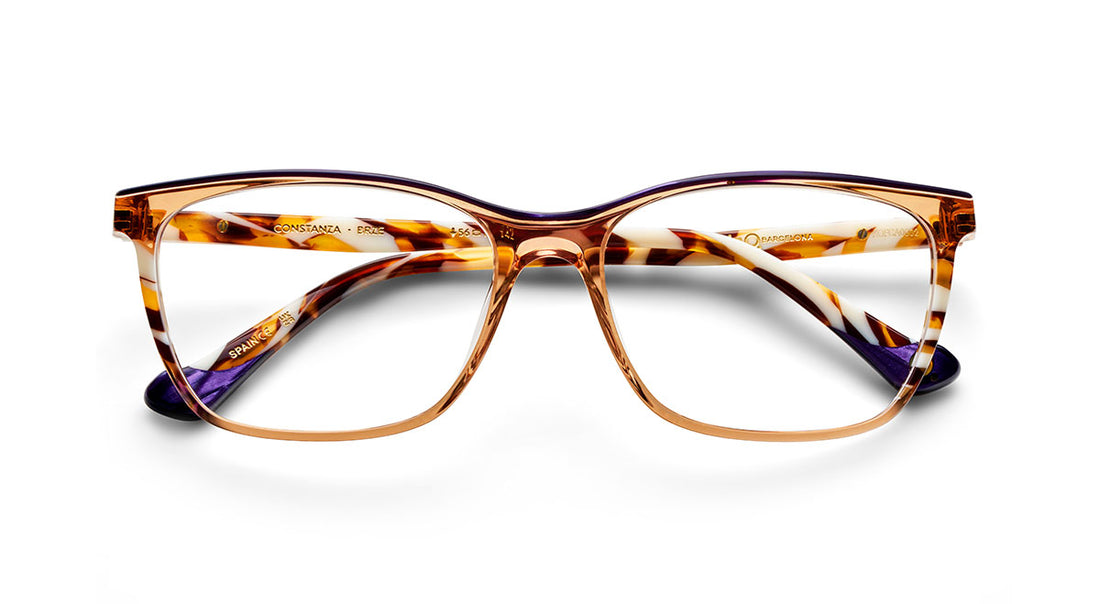 Óculos graduados etnia barcelona constanza brze femenino tamanho 56mm - Vista de detalhe