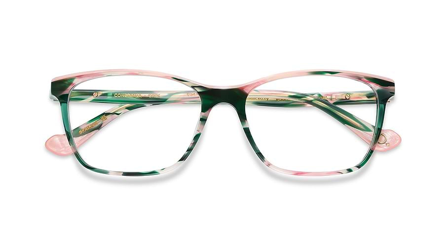 Óculos graduados etnia barcelona constanza grpk verde femenino tamanho 54mm - Vista de detalhe