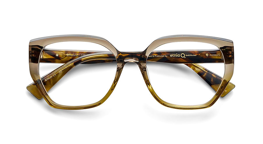 Óculos graduados etnia barcelona crush grhv verde femenino tamanho 55mm - Vista de detalhe