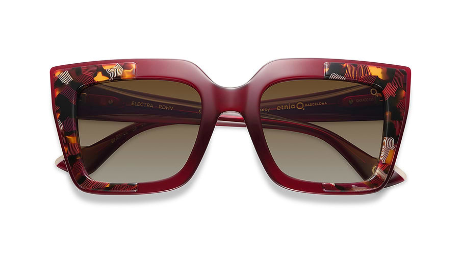 Óculos de sol etnia barcelona electra sun rdhv rojo square femenino tamanho 52mm - Vista de detalhe