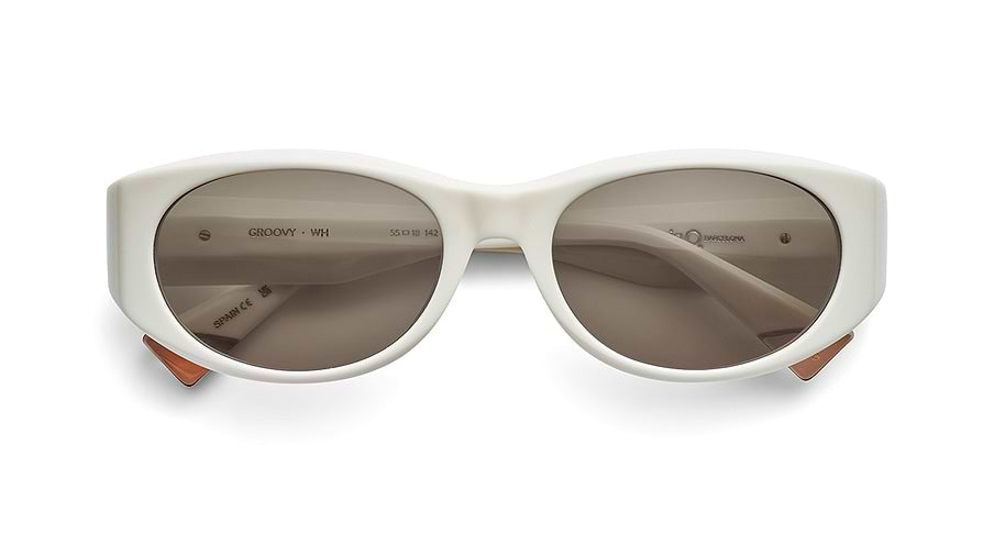 Óculos de sol etnia barcelona groovy sun wh blanco femenino tamanho 55mm - Vista de detalhe