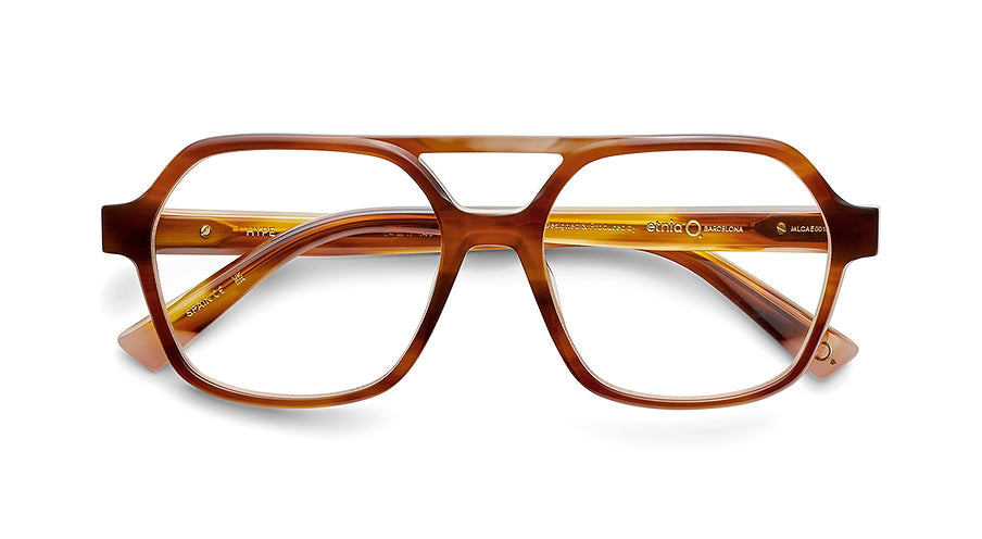 Óculos graduados etnia barcelona hype hvpk havana unisex tamanho 54mm - Vista de detalhe