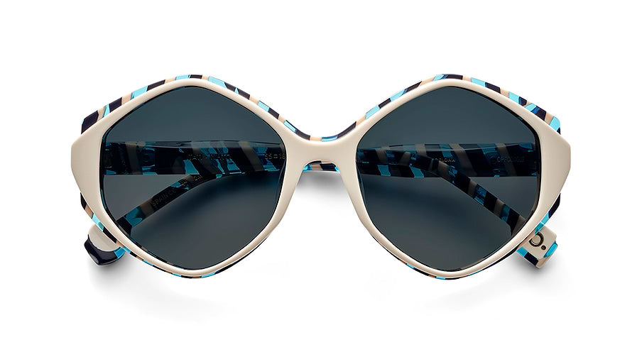 Lunettes de soleil etnia barcelona itati sun whtq blanco femenino taille 55mm - Vue détaillée