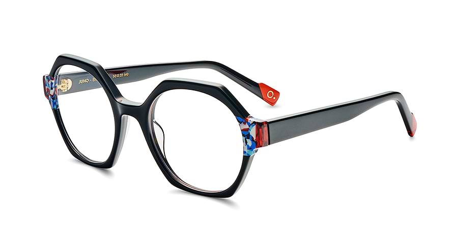 Óculos graduados etnia barcelona juno bkrd negro femenino tamanho 50mm - Vista principal