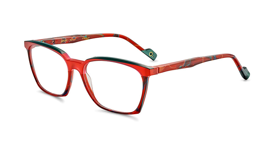 Óculos graduados etnia barcelona lepore rd rojo femenino tamanho 55mm - Vista principal