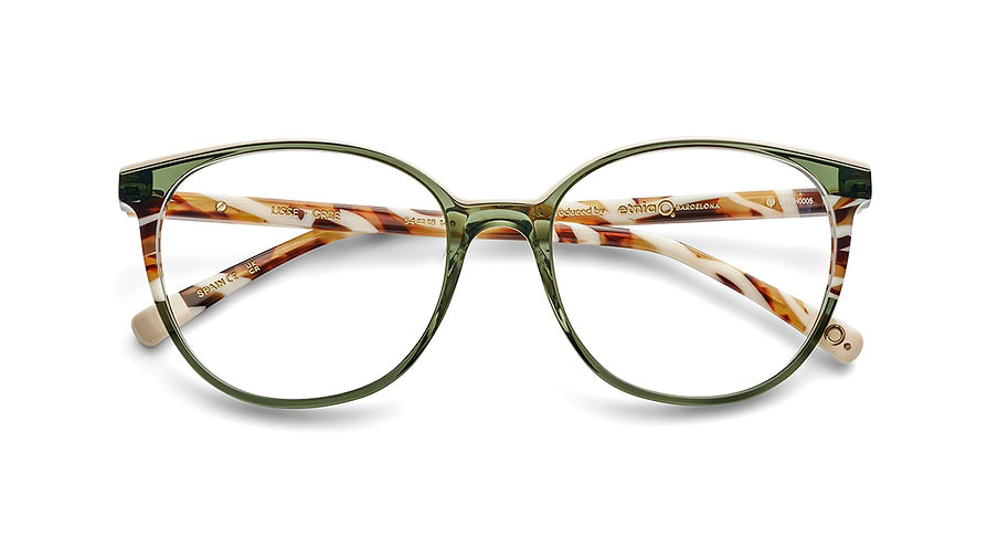 Óculos graduados etnia barcelona lisse grze verde femenino tamanho 54mm - Vista de detalhe