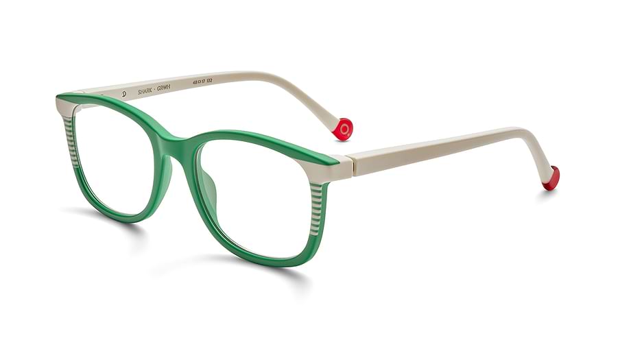 Occhiali da vista etnia barcelona shark grwh verde infantil taglia 48mm - Vista principale