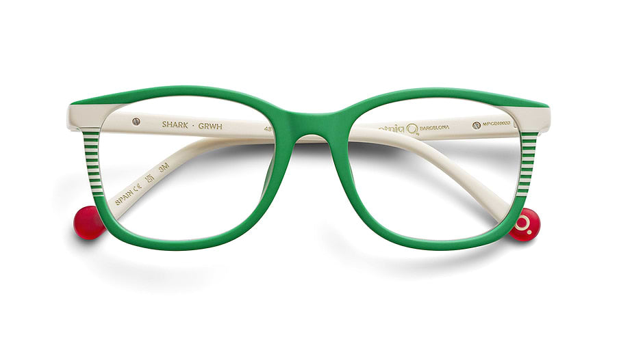 Occhiali da vista etnia barcelona shark grwh verde infantil taglia 48mm - Vista dettagliata