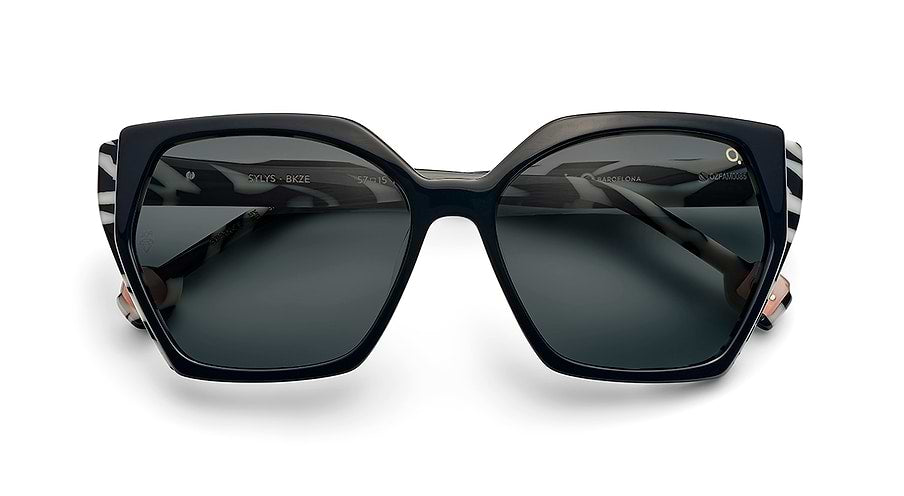 Óculos de sol etnia barcelona sylys sun bkze negro femenino tamanho 57mm - Vista de detalhe