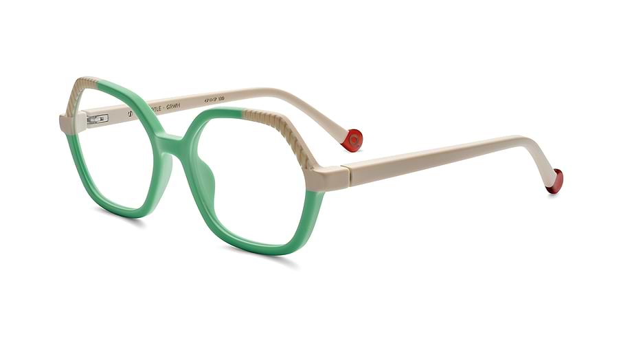Occhiali da vista etnia barcelona turtle grwh verde infantil taglia 47mm - Vista principale