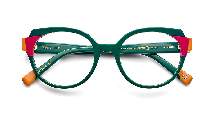 Óculos graduados etnia barcelona venus grfu verde femenino tamanho 51mm - Vista de detalhe