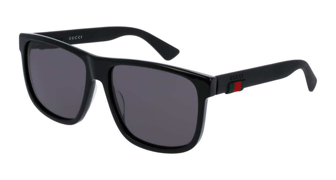 Sonnenbrillen gucci gg0010s 001 negro square masculino größe 58mm - Hauptansicht