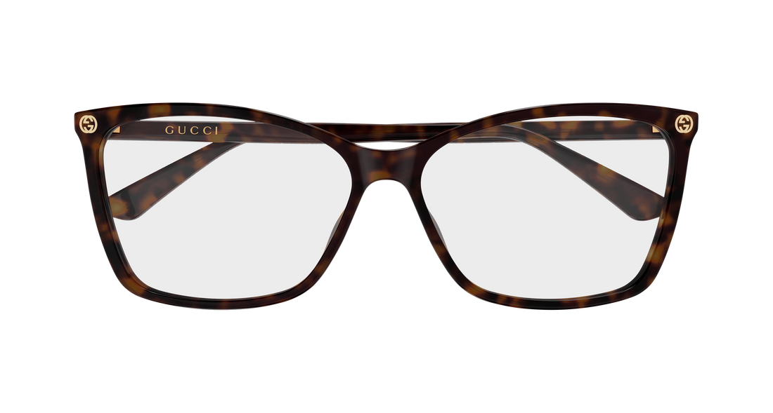 Brillen gucci gg0025o 009 havana cat eye femenino größe 58mm - Detailansicht