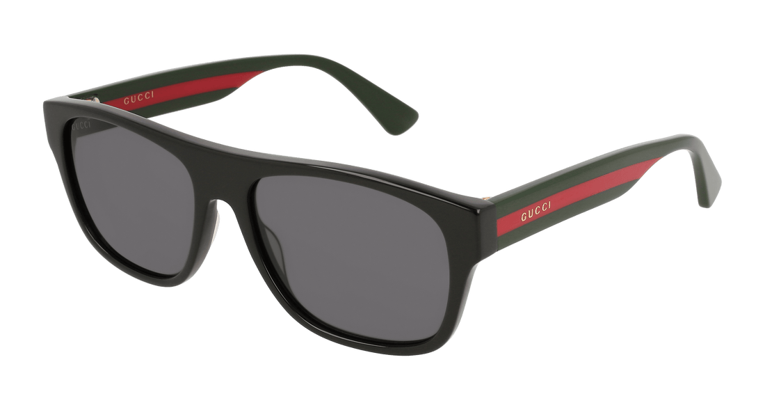Sonnenbrillen gucci gg0341s 001 negro rectangular masculino größe 56mm - Hauptansicht