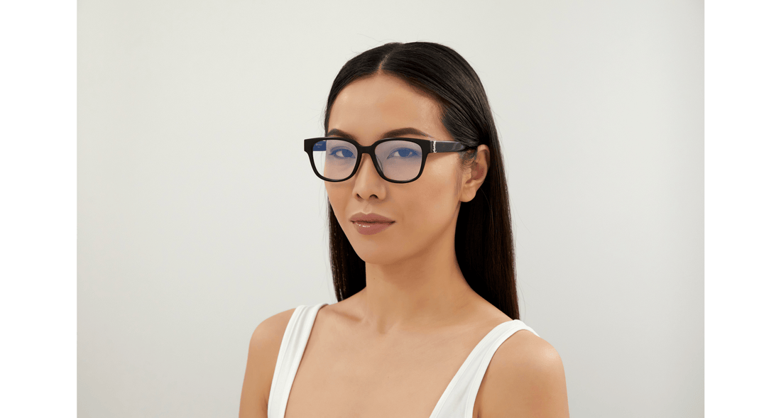 Occhiali da vista saint laurent sl m33/f 001 femenino taglia 54mm - Vista dettagliata