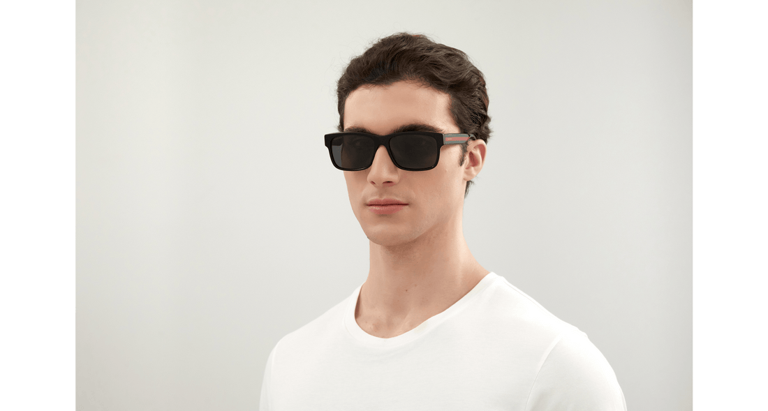 Sonnenbrillen gucci gg0340s 006 negro masculino größe 58mm - Detailansicht