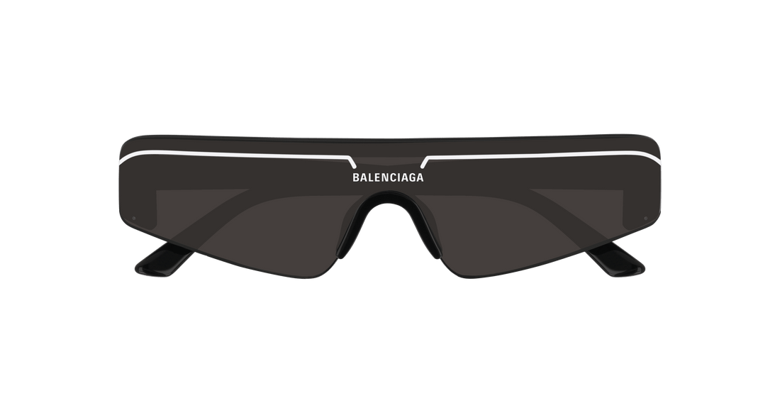 Okulary przeciwsłoneczne balenciaga bb0003s 001 unisex rozmiar 99mm - Widok szczegółowy